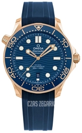 Omega Seamaster Diver 300M Niebieski/Guma Ø42 mm 210.62.42.20.03.001