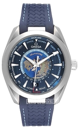 Omega Seamaster Aqua Terra 150M Niebieski/Guma Ø43 mm 220.12.43.22.03.001