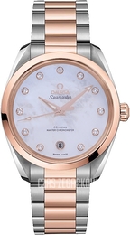 Omega Seamaster Aqua Terra 150M Biały/18 karatowe różowe złoto Ø38 mm 220.20.38.20.55.001