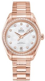 Omega Seamaster Aqua Terra 150M Biały/18 karatowe różowe złoto Ø34 mm 220.55.34.20.55.001