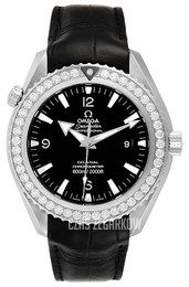 Omega Seamaster Planet Ocean Big Size Czarny/Skóra Ø45.5 mm 222.18.46.20.01.001