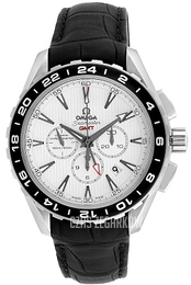 Omega Seamaster Aqua Terra Chronograph Biały/Skóra Ø44 mm 231.13.44.52.04.001