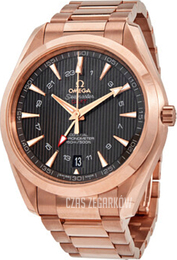 Omega Seamaster Aqua Terra 150m Co-Axial GMT 43mm Brązowy/18 karatowe różowe złoto Ø43 mm 231.50.43.22.06.002