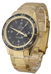 Omega Seamaster Diver 300m Master Co-Axial 41mm Czarny/18 karatowe żółte złoto Ø41 mm 233.60.41.21.01.002