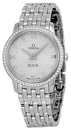 Omega De Ville Prestige Quartz 27.4mm Srebrny/Stal Ø27.4 mm 424.15.27.60.52.001