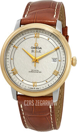 Omega De Ville Prestige Srebrny/Skóra Ø39.5 mm 424.23.40.20.02.001