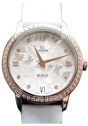 Omega De Ville Prestige Quartz 32.7mm Srebrny/Skóra Ø32.7 mm 424.27.33.60.52.001
