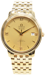 Omega De Ville Prestige Co-Axial 36.8mm Szampański/18 karatowe żółte złoto Ø36.8 mm 424.50.37.20.08.001