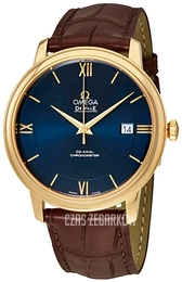 Omega De Ville Prestige Co-Axial 39.5mm Niebieski/Skóra Ø39.5 mm 424.53.40.20.03.002
