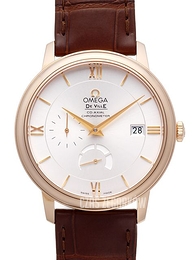Omega De Ville Prestige Co-Axial Power Reserve 39.5mm Srebrny/Skóra Ø39.5 mm 424.53.40.21.02.001