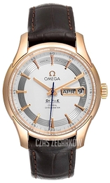 Omega De Ville Hour Vision Co-Axial Annual Calendar 41mm Srebrny/Skóra Ø41 mm 431.63.41.22.02.001