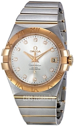 Omega Constellation Co-Axial 35mm Srebrny/18 karatowe różowe złoto Ø35 mm 123.20.35.20.52.001