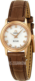 Omega De Ville Prestige Quartz Small Biały/Skóra Ø22 mm 4693.71.02