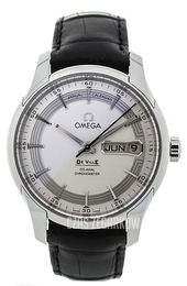 Omega De Ville Hour Vision Co-Axial Annual Calendar 41mm Srebrny/Skóra Ø41 mm 431.33.41.22.02.001