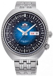 Orient Revival Worldmap Niebieski/Stal Ø43.5 mm RA-AA0E03L19B