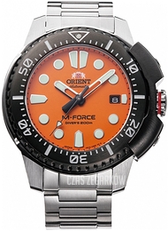 Orient M-Force Pomarańczowy/Stal Ø45 mm RA-AC0L08Y00B