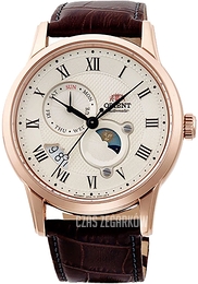 Orient Moonphase Kremowy/Skóra Ø42 mm RA-AK0007S10B