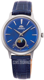 Orient Sun & Moon Niebieski/Skóra Ø34 mm RA-KB0004A10B
