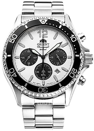 Orient Sport Solar Biały/Stal Ø42.8 mm RA-TX0203S10B