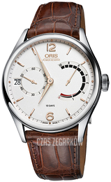Oris Culture Srebrny/Skóra Ø43 mm 01 111 7700 4021-Set 1 23 83FC