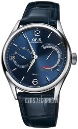 Oris Aviation Niebieski/Skóra Ø43 mm 01 111 7700 4065-Set 1 23 87FC