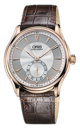 Oris Artelier Srebrny/Skóra Ø40 mm 01 396 7580 6051-Set