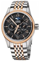 Oris Aviation Czarny/Stal w kolorze różowego złota Ø40 mm 01 582 7678 4364-07 8 20 32