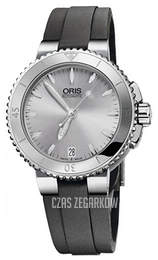 Oris Divers Srebrny/Guma Ø36 mm 01 733 7652 4141-07 5 18 14FC