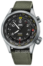 Oris Aviation Czarny/Skóra Ø47 mm 01 733 7705 4164-Set 5 23 14FC