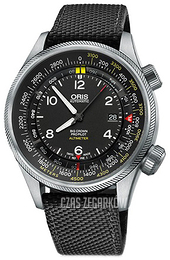 Oris Aviation Czarny/Skóra Ø47 mm 01 733 7705 4164-Set 5 23 15FC