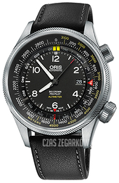 Oris Aviation Czarny/Skóra Ø47 mm 01 733 7705 4164-Set 5 23 19FC
