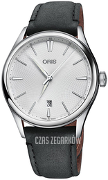 Oris Culture Srebrny/Skóra Ø40 mm 01 733 7721 4051-07 5 21 34FC