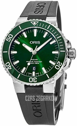 Oris Aquis Zielony/Guma Ø41.5 mm 01 733 7766 4157-07 4 22 64FC