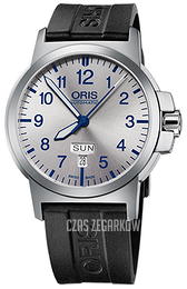 Oris Aviation Srebrny/Guma Ø42 mm 01 735 7641 4161-07 4 22 05