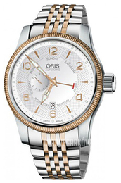 Oris Aviation Srebrny/Stal w kolorze różowego złota Ø44 mm 01 745 7688 4361-07 8 22 32