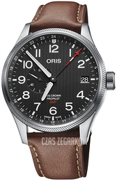 Oris Aviation Czarny/Skóra Ø45 mm 01 748 7710 4184-Set