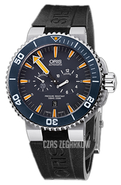 Oris Aquis Niebieski/Guma Ø46 mm 01 749 7663 7185-Set RS