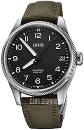 Oris Aviation Czarny/Skóra Ø41 mm 01 751 7761 4164-07 3 20 03LC