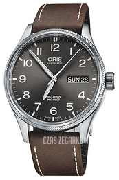 Oris Aviation Szary/Skóra Ø45 mm 01 752 7698 4063-07 5 22 05FC