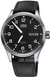 Oris Oris Aviation Czarny/Skóra Ø45 mm 01 752 7698 4164-07 5 22 19FC
