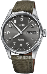 Oris Aviation Szary/Skóra Ø44 mm 01 752 7760 4063-07 3 22 02LC