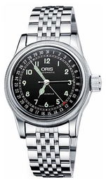 Oris Aviation Czarny/Stal Ø40 mm 01 754 7543 4064-07 8 20 61