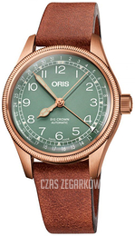 Oris Aviation Zielony/Skóra Ø36 mm 01 754 7749 3167-07 5 17 69GBR