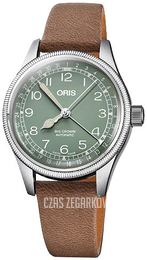 Oris Aviation Zielony/Skóra Ø36 mm 01 754 7749 4067-07 5 17 68G