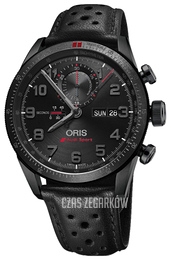 Oris Motor Sport Czarny/Skóra Ø44 mm 01 778 7661 7784-Set LS