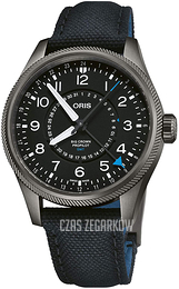 Oris Aviation Czarny/Skóra Ø41 mm 01 798 7768 4284-Set