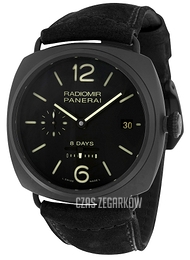 Panerai Historic Czarny/Skóra Ø45 mm PAM00384