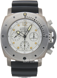 Panerai Luminor Biały/Guma Ø47 mm PAM00225