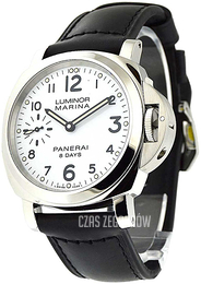 Panerai Luminor Biały/Skóra Ø44 mm PAM00563