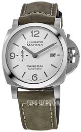 Panerai Luminor Biały/Skóra Ø44 mm PAM01314